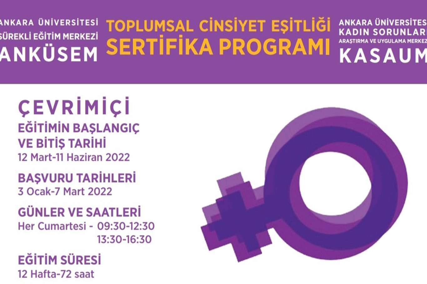 Ankara Üniversitesinin düzenleyeceği "Toplumsal Cinsiyet Eşitliği" programı tepki çekti